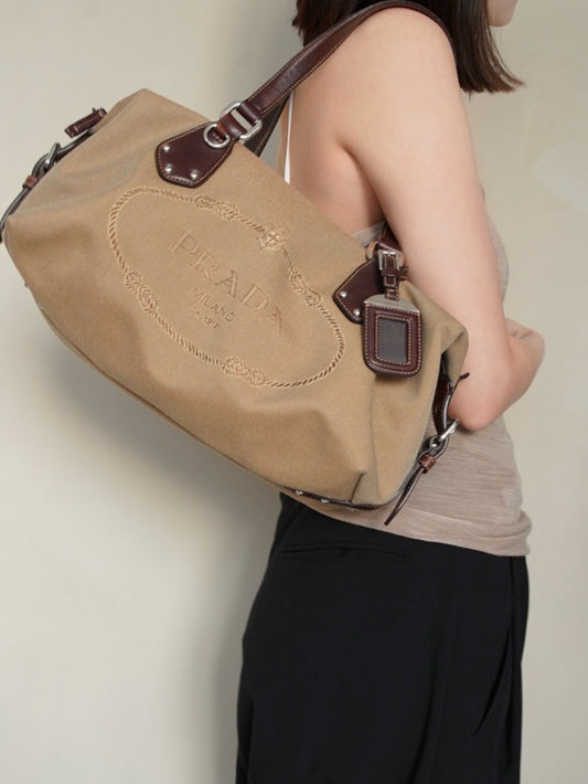 Early 2000s Prada, Jacquard logo bag