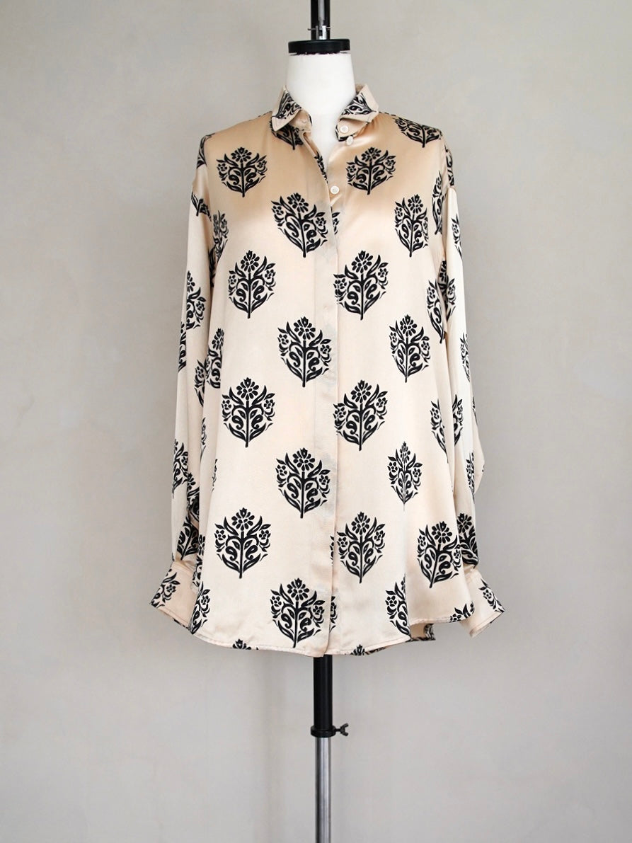 2013 Pre Fall Celine by Phoebe Philo, damask pattern shirt