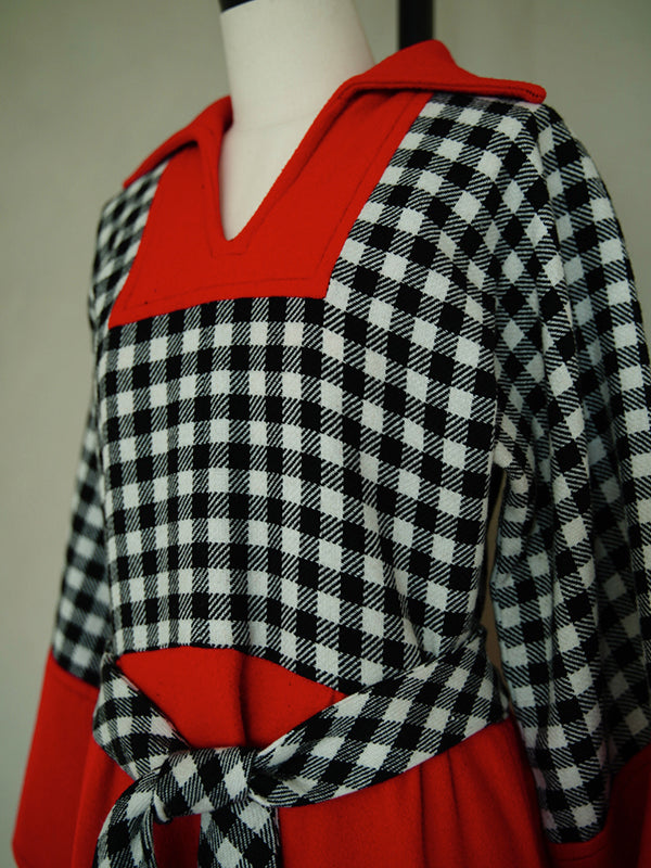 1970s Jean Varon, woolen caftan dress